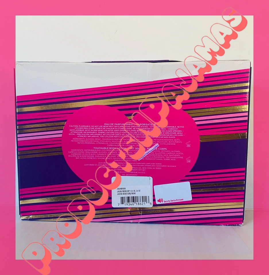 Justin Bieber JUEGO DE REGALO NOVIA EAU DE PERFUME Y LOCIÓN CORPORAL TÁCTIL 3,4 oz Foto 2 de 3