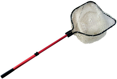 FISCHKESCHER - SEHR GROSS 40cm x 50cm (19'') NETZ und 1,8 Meter (70'') LANG