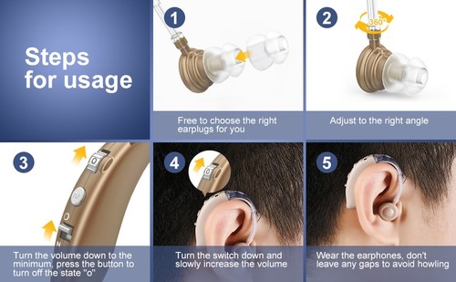 2025 Best Digital Hearing Aids for Seniors Invisible Rechargeable Sound Amplifie - Picture 4 of 22