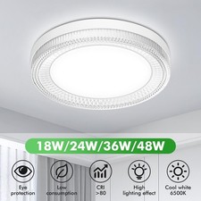 LED Ceiling Light Flush Mount Ceiling Down Light Ultra Thin Round White 6500k