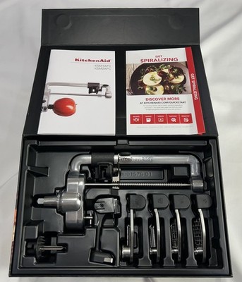 KitchenAid KSM1APC Spiralizer Attachment Peel Core Slice 5 Blades*New*Mint Cond*
