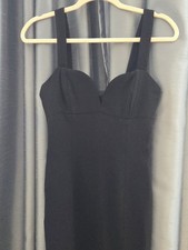 Vintage Y2K 90s Nicole Miller New York City Black Evening Gown Size Small