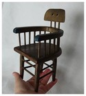 Antique Primitive, Folk Art, Miniature Windsor Chair — photo 1