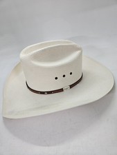 Resistol Palo Duro 8X Straw Cowboy Hat, Men's Size 7 3/8