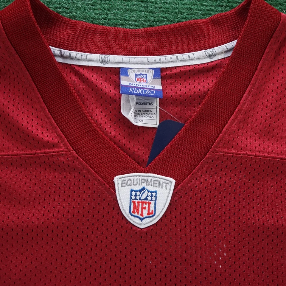 Camiseta Justin Smith Reebok San Francisco 49ers NFL Auténtica Sobre el Campo EQT Roja Foto 3 de 4