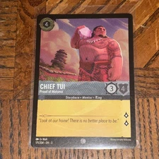 Chief Tui - Proud of Motunui 171/204 Into the Inklands Cold Foil