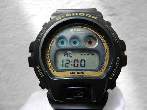 A BATHING APE BAPE G-SHOCK DW-6900 3rd Limited Edition Black Watch 2000pcs Japan - Picture 5 of 12