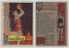 1957-58 Topps Jack Coleman #70 Rookie RC