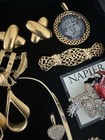 LUXURY LUX LOT OF VTG GORGEOUS JEWELRY MIX LOCKE SWAROVSKI DONNA KARAN AMBER FES — photo 7