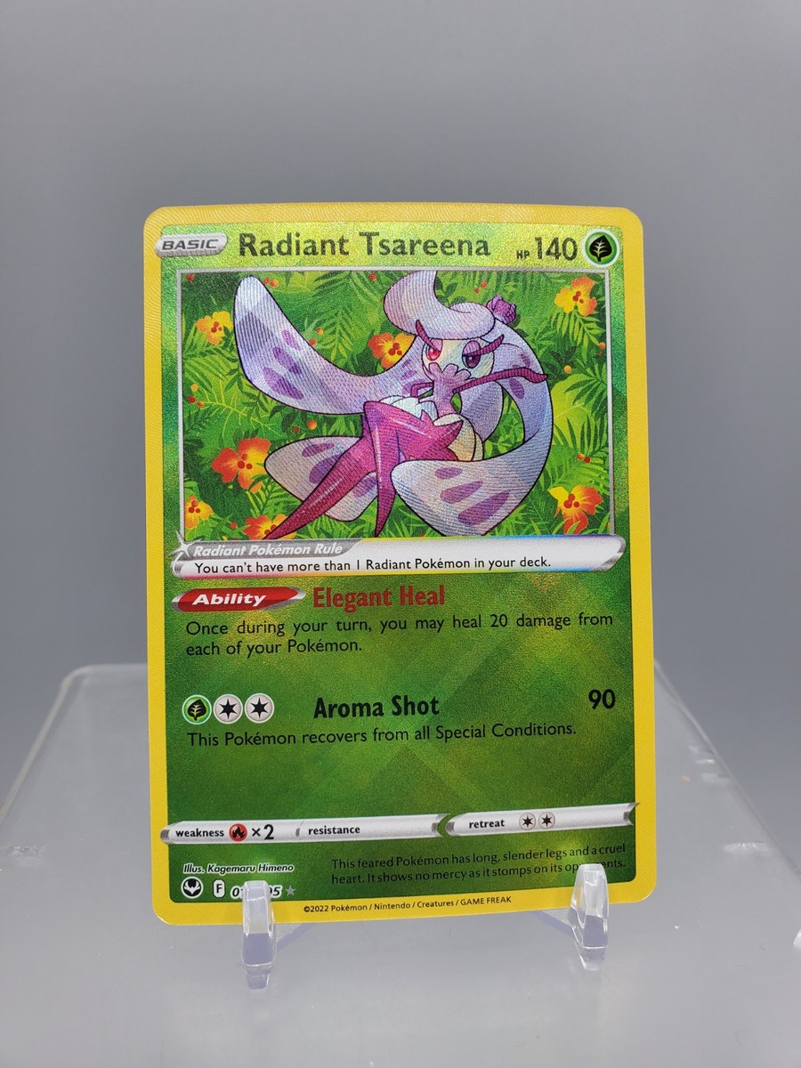 radiant tsareena pokemon card value Trading Game Sword & Shield Silver Tempest Rare Radiant #16 catching design. Pokmon Radiant Tsareena 016/195 Pokemon