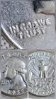 XF 1958 Doubled Obverse Silver Washington Quarter Dollar / 25C Error Coin