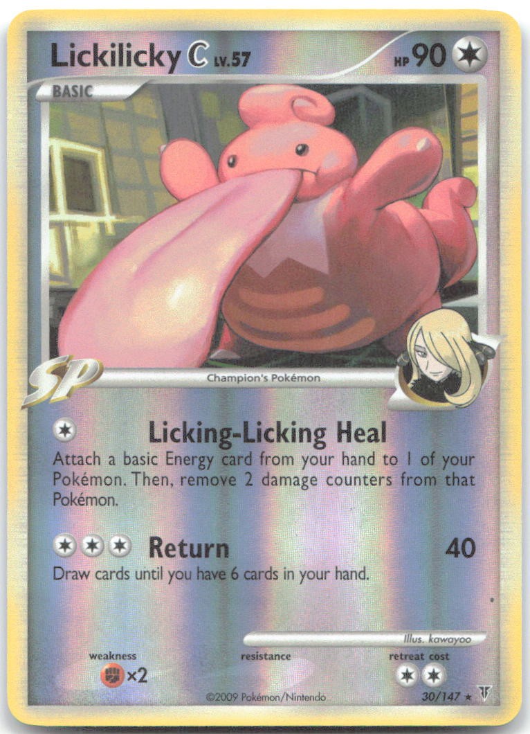 LICKILICKY C 30/147 Rare Supreme Victors Pokemon REVERSE HOLO Lightly Played