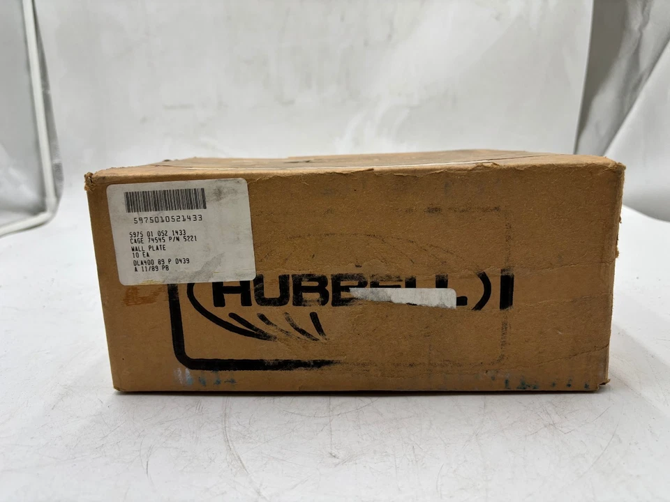 Lote de 10 placas de cubierta de elevación de fibra de vidrio Hubbell 5221 Foto 2 de 3