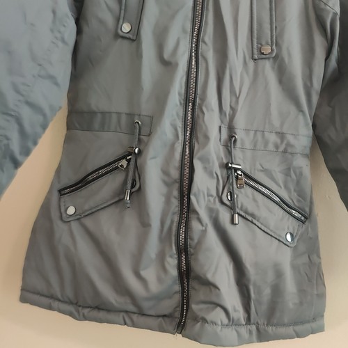 How dare You Outerwear Hooded Woman's Puffer Jacket Size M Reversible - Picture 3 of 13