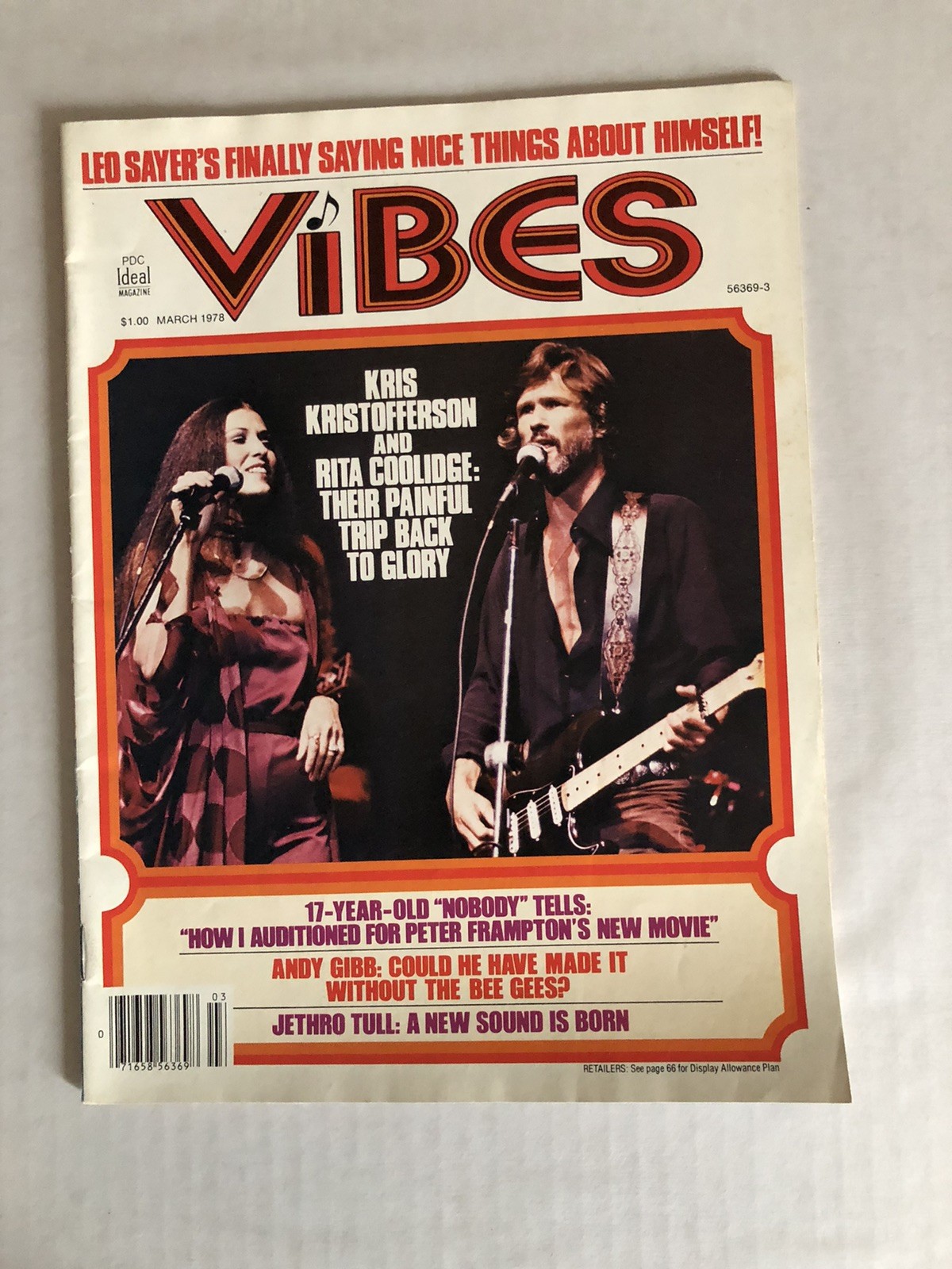 Vibes Magazine March 1978 Andy Gibb Bad Company Mick Fleetwood