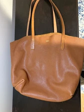 Mark & Graham Tote Leather Everyday Italian Brown Leather Large Tote Bag