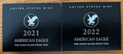 2021 AND 2022 AMERICAN EAGLE ONE OUNCE PROOF SILVER COINS