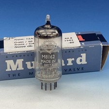 Mullard M8162 CV4024 12AT7 KB/D Whyteleafe Full Rod Halo MaxiPre = STRONG bn4525