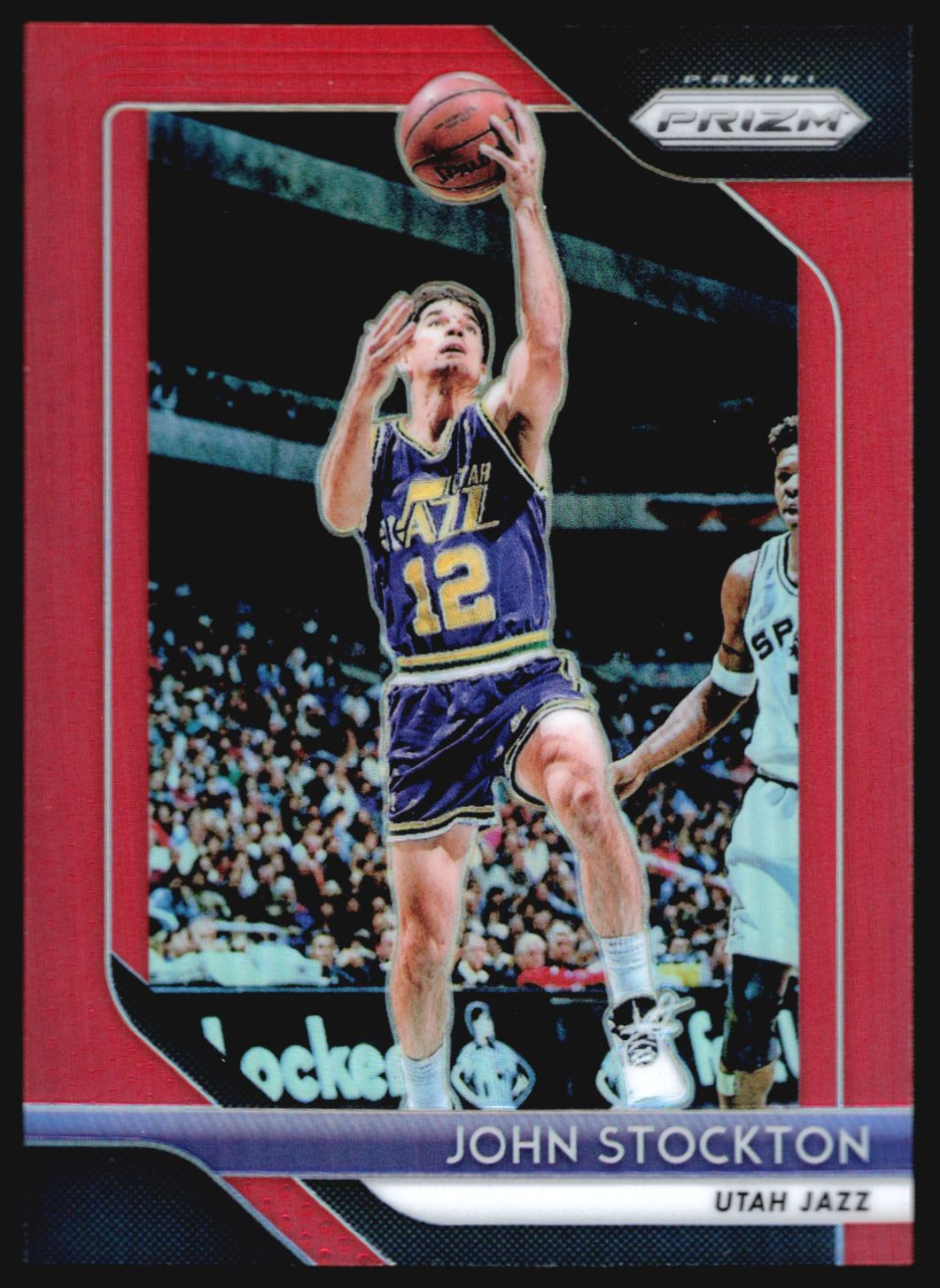2018-19 Panini Prizm John Stockton Red Prizm /299 #185