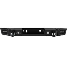 Black Complete Rear Bumper Assembly For 2011-2014 Chevy Silverado 2500 3500 Hd