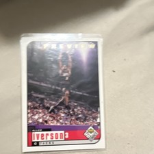 Upper Deck UD Choice Preview Allen Iverson 76ers Preview Sports Trading Card