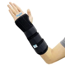 Unisex Forearm and Wrist Splint Brace Double Fixation Wrist Brace for Carpal ...