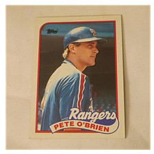 Topps 1989 Pete O'Brien #629 Texas Rangers Baseball Card Base Set MLB