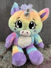 26" Fiesta Twinkle Brillante Brillo Corazón Unicornio Peluche Animal Arco Iris Poni
