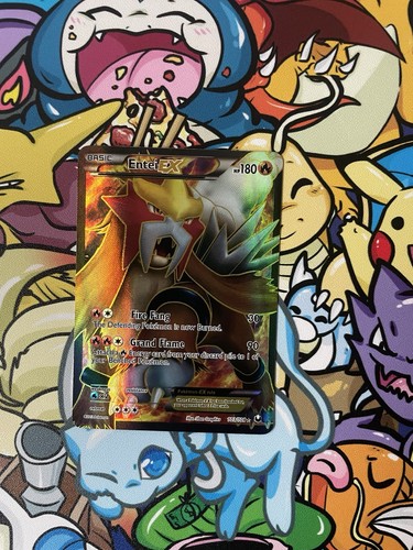 Pokémon TCG Entei EX Dark Explorers Ultra Rare Holo Full Art 103/108 180 LP