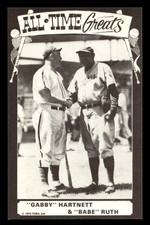 1973 TCMA All-Time Greats Gabby Hartnett Babe Ruth NEAR MINT *d1