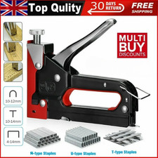 Upholstery Staple Gun Heavy Duty Nail Tacker with Staples for Wood & Fabric