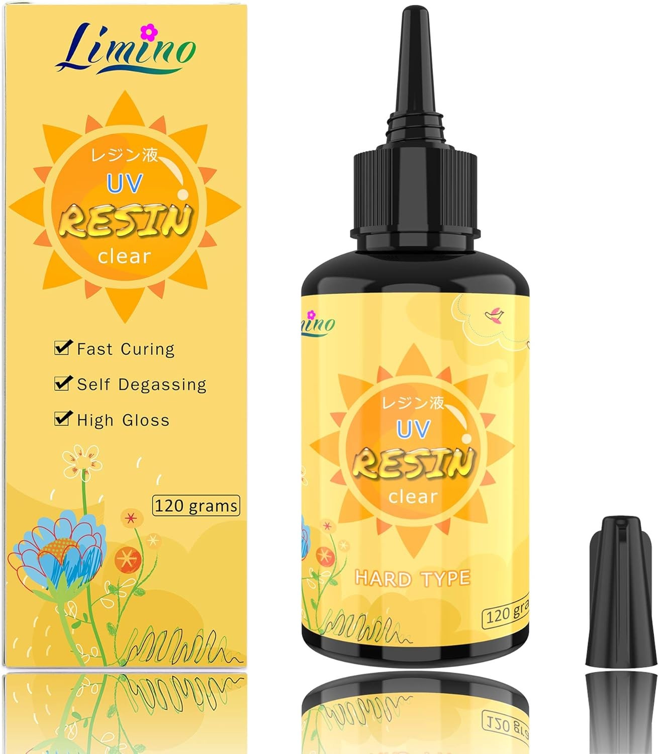 120g Clear UV Resin for DIY Jewelry Making and Craft Decorations