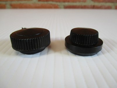 #ad Antique Philco Knobs Radio Black Pointer Knob 1 quot; Wide lot of 2 $20.00