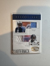 2005 Donruss Throwback Threads Materials/50 Steve McNair Byron Leftwich #TB