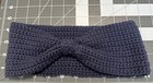 Handmade Navy Bow Crochet  Headband/ Ear warmer — photo 2