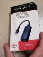 Monster USB 3.0 Plug to Gigabit Ethernet RJ45 Adapter