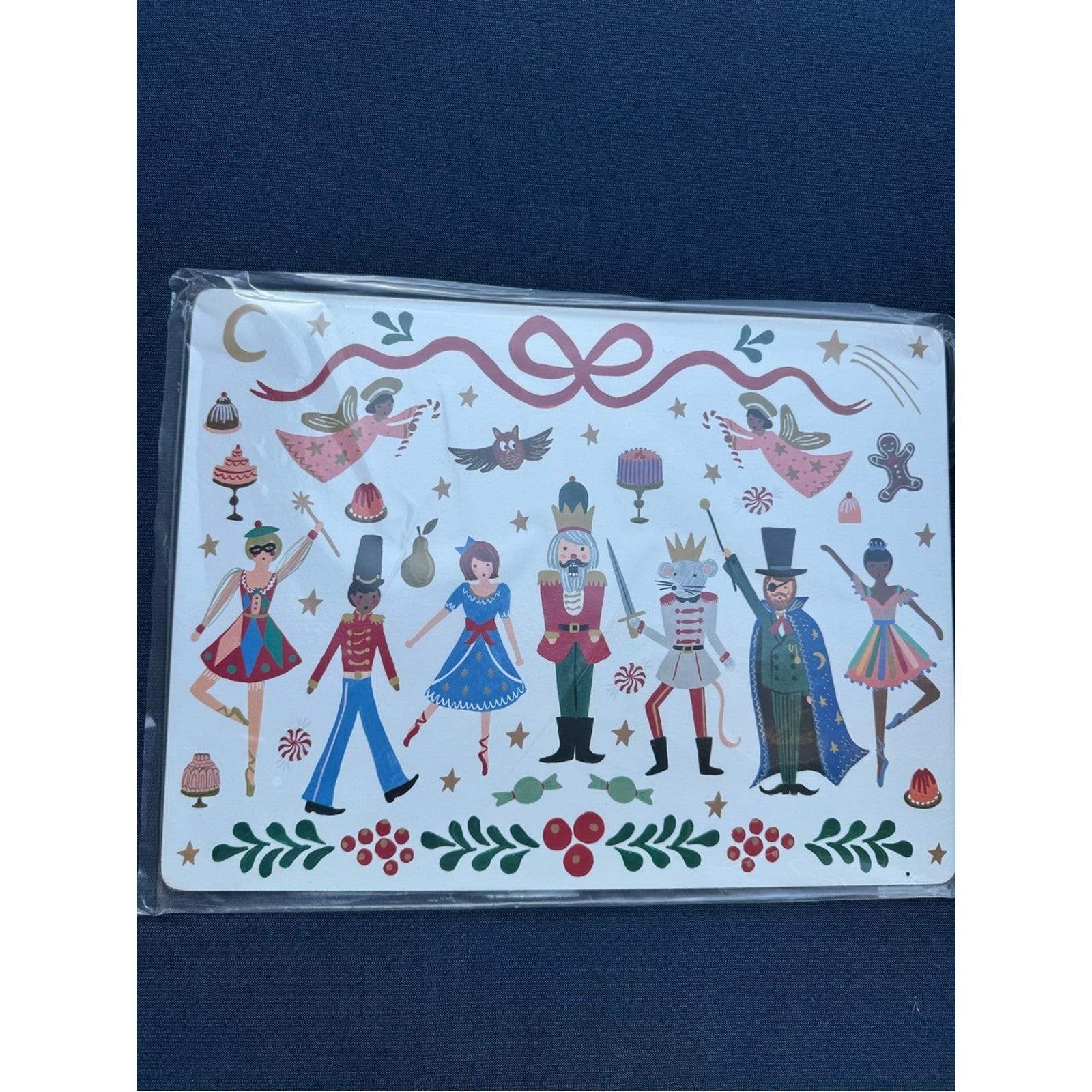Pottery Barn Kids x Rifle Paper Co. Christmas Nutcracker Cork Placemats ...