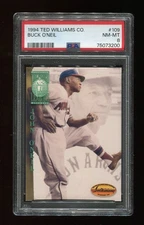 BUCK O'NEIL 1994 TED WILLIAMS CO. #109 - PSA 8 NM-MT - HOF K.C. MONARCHS
