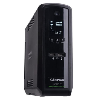 CyberPower 1500PFCLCD UPS 10 Outlets MINI TOWER Surge Protection + Power Supply