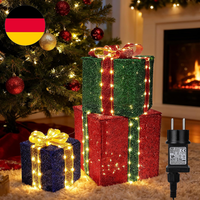 iBaycon Weihnachtsbeleuchtung Beleuchtete Geschenkboxen,160 LED Lichterkette Auß