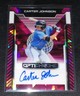 Carter Johnson 2025 LEAF OPTICHROME Pink Auto AUTOGRAPH #d 1/8 Mint!