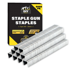 5000Pk Staple Gun Staples Type 140-10Mm – Heavy-Duty Galvanised Staples for Upho 0.0026 per staple