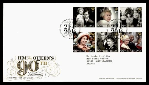 DR WHO 2016 GB FDC QEII 90TH COMBO M77368