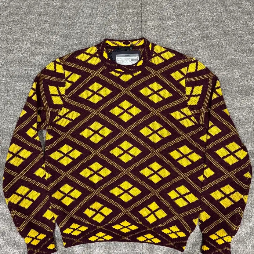 Prada Raf Simons Geometric Pattern Wool Cashmere … - image 12