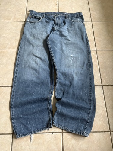 Levi Silver Tab Baggy Faded Blue Denim Jeans Vintage 90s, Size 38