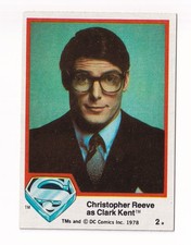 1978 Topps Superman The Movie #2 Christopher Reeve as Clark Kent