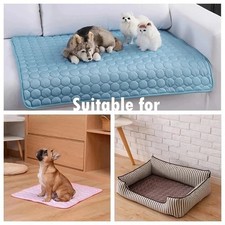 Dog Cooling Mat Pet Bed Summer Ice Pad Washable Cool Blanket For Large Dogs Cats