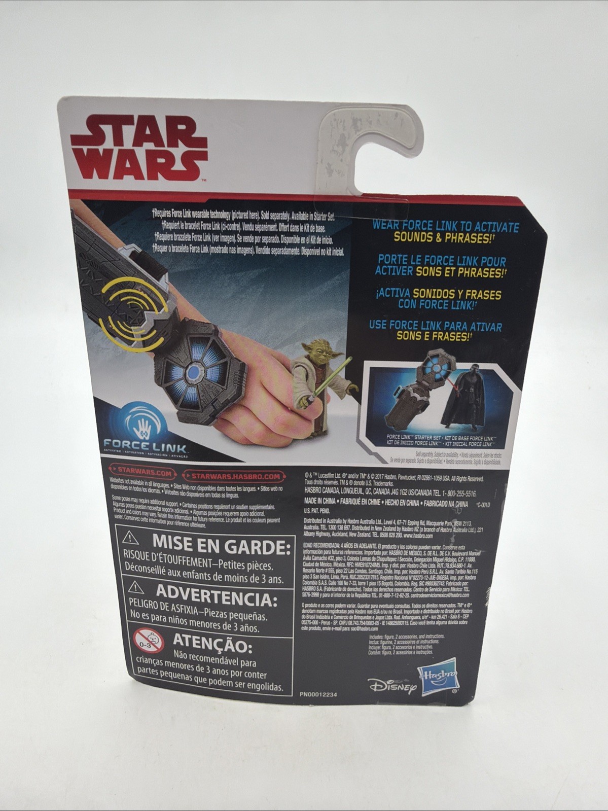 HASBRO Star Wars Force Link Collection YODA 3.75&rdquo; Action Figure NEW SEALED