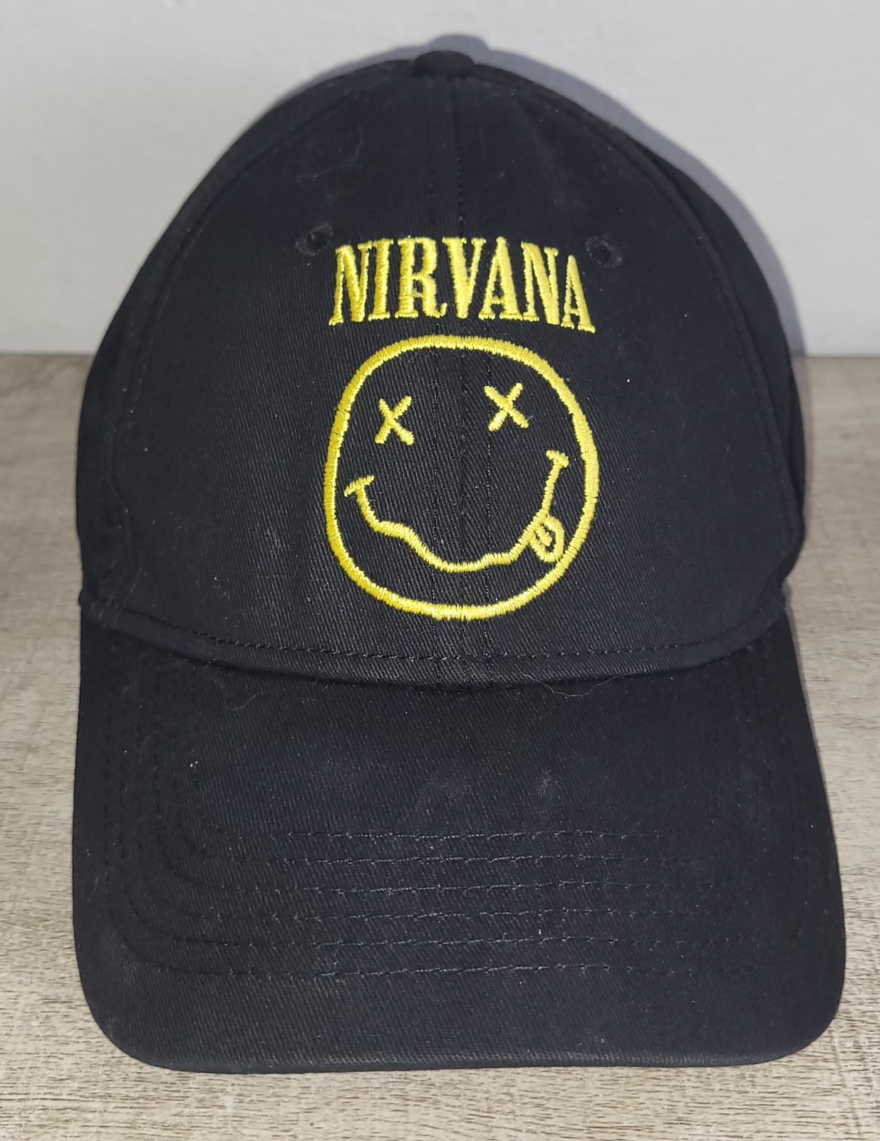 Nirvana Smiley Face Black Adjustable Snapback Bas… - image 2
