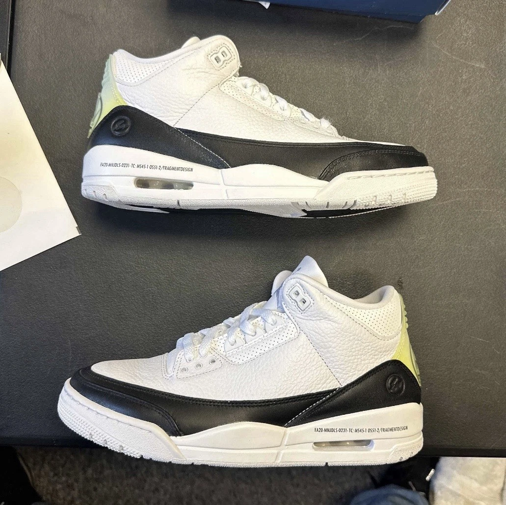 靴 Nike Air Jordan 3 Fragment 27cm US 9 Las mejores ofertas en Jordan 3 Retro SP x Fragment Design Mid